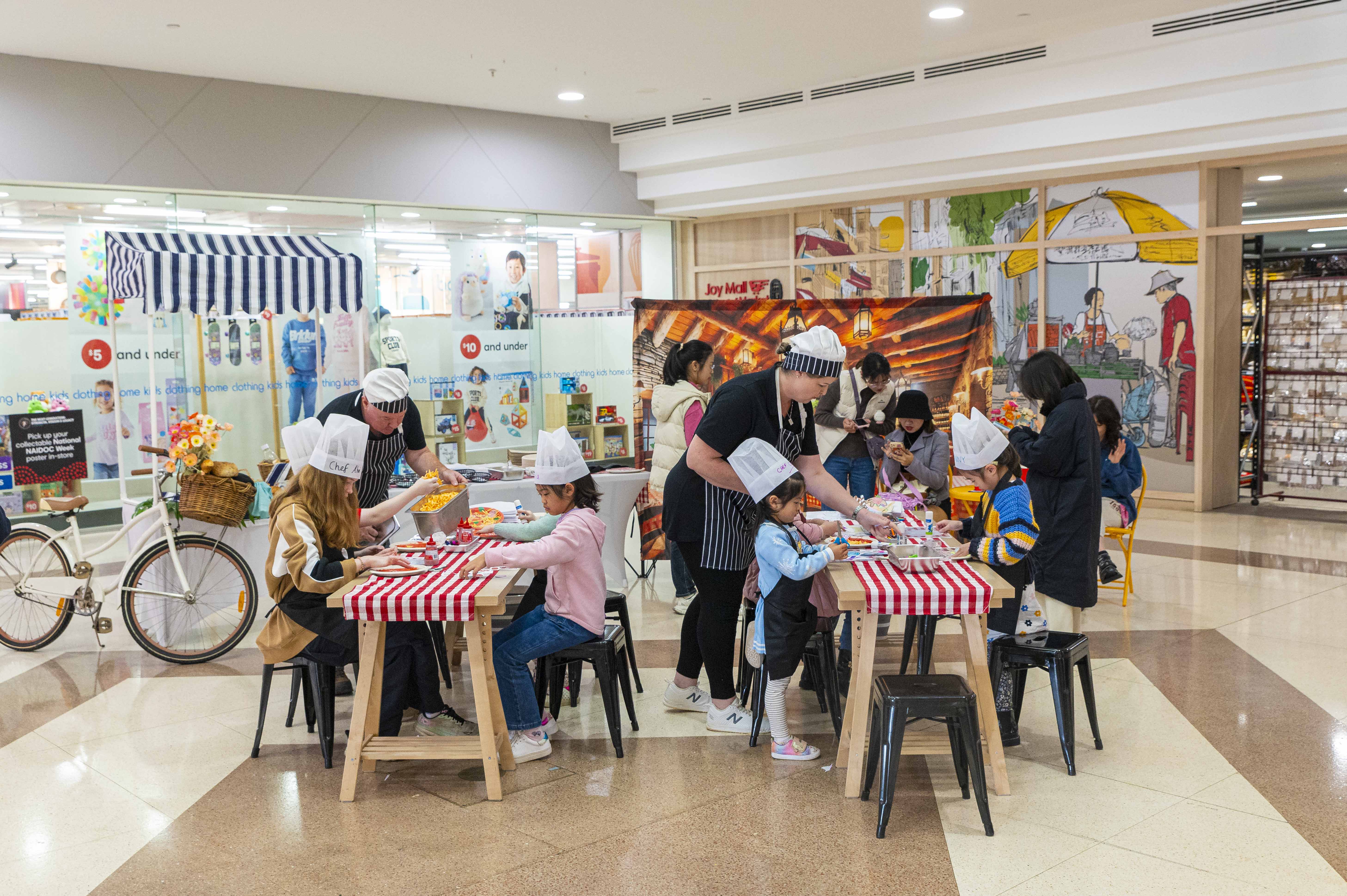 Hawaiian Neighbourhood Nibbles event - event setup